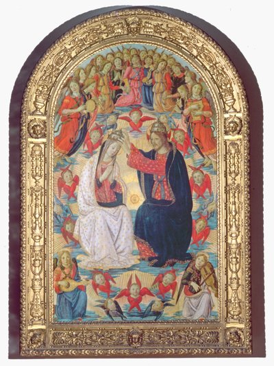 Szűz koronázása alkotó: Master of the Fiesole Epiphany